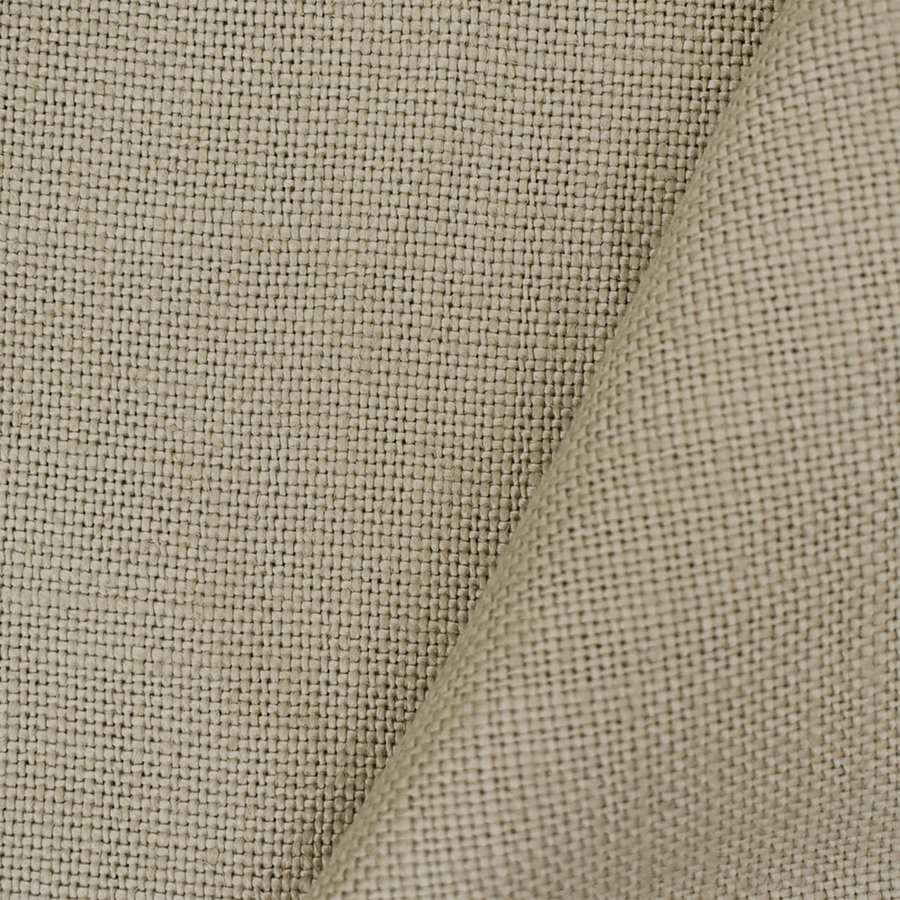 Taupe Beige Moygashel Solid Woven Irish Linen Home Decorating Fabric By the Yard